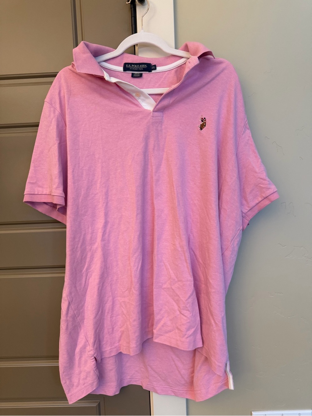 U.S. Polo Assn. Light Pink Collar Polo Shirt